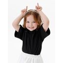 Футболка детская оверсайз Teezer, черная, 12 лет