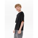 Футболка детская оверсайз Teezer, черная, 12 лет