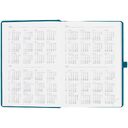 Ежедневник Favor Metal, недатированный, бирюзовый