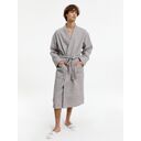 Халат вафельный Kimono, светло-серый, размер XL/XXL