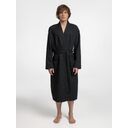 Халат вафельный Kimono, черный, размер XL/XXL
