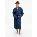 Халат вафельный Kimono, темно-синий, размер XL/XXL