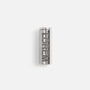 Наконечник для шнурка Nozzle, ver.2, серебристый (хром)