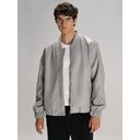 Бомбер из искусственной кожи Univer, серый, размер XL/XXL
