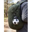 Складная бутылка для воды Football Flex, белая с черным