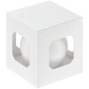 Оформительский шар Finery, 8 см, глянцевый белый