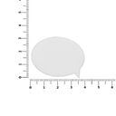 Наклейка тканевая Lunga Bubble, M, белая