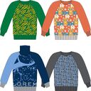 Свитер на заказ Tricksy Net Reglan, полушерсть, размер S