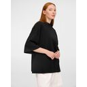 Футболка оверсайз унисекс T9, черная, размер XS/S