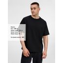 Футболка оверсайз унисекс Avenu, черная, размер XL/XXL