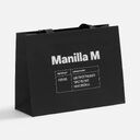 Пакет бумажный Manilla L, черный