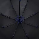 Зонт-трость Hidecolor с цветными спицами, черный с синим