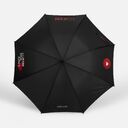 Зонт-трость Hidecolor с цветными спицами, черный с красным