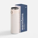Смарт-бутылка c заменяемой батарейкой warmSens, молочно-белая
