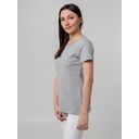 Футболка женская T-bolka Stretch Lady, серый меланж, размер M