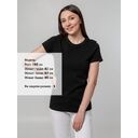 Футболка женская T-bolka Stretch Lady, черная, размер XXL