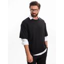 Футболка оверсайз унисекс Lavinia, черная, размер XL/XXL