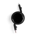 Складной кабель с переходниками pocketCoil, черный