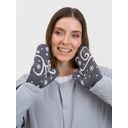 Варежки Adventino, темно-серый с молочным, размер S/M