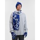 Варежки Adventino, темно-синий (кобальт) с молочным, размер L/XL