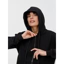 Толстовка унисекс оверсайз на молнии Zippy Terry, черная, размер XL/XXL