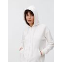 Толстовка унисекс оверсайз на молнии Zippy Terry, белая, размер XL/XXL