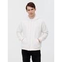 Толстовка унисекс оверсайз на молнии Zippy Terry, белая, размер XL/XXL