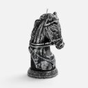 Свеча фигурная «Бюст лошади», серебристая