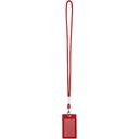 Шнурок для бейджа Tube Metal, красный