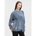 Джемпер Denim свободного силуэта на заказ, полушерсть, размер M