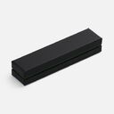 Ручка шариковая Inkolor в футляре, черная с оранжевым