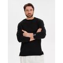 Лонгслив унисекс Siluetti Fuori, черный, размер L/XL