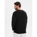 Лонгслив унисекс Siluetti Fuori, черный, размер L/XL