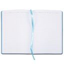 Ежедневник Bookmark, недатированный, черный с голубым
