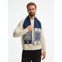 Шарф Wintertude M, синий с белым