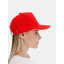 Бейсболка Classic 2.0, красная с белым кантом