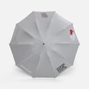 Зонт обратного сложения с ручкой-карабином Foldberry, серый