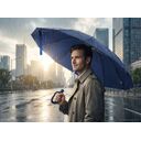 Зонт обратного сложения inLoop с ручкой-карабином, темно-синий