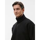 Толстовка унисекс оверсайз Ziplink Heavy, черная, размер XL