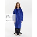 Дождевик детский RainDrop Kids, ярко-синий, 10 лет (рост 130-140)