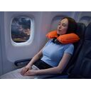 Надувная подушка под шею в чехле Sleep, оранжевая