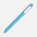 Ручка шариковая Swiper Soft Touch, голубая с белым