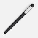 Ручка шариковая Swiper Soft Touch, черная с белым