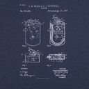 Футболка приталенная Old Patents. Lighter, синий меланж, размер S