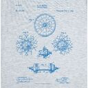 Футболка приталенная Old Patents. Wheel, голубой меланж, размер S