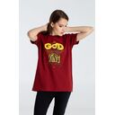 Футболка A God is High, гранатово-красная, размер M