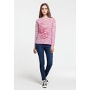 Футболка женская Grand Granat, белая с красным, размер L