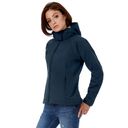 Куртка женская Hooded Softshell черная, размер XL