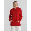 Толстовка с капюшоном унисекс Hoodie, красная, размер XS