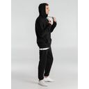 Толстовка с капюшоном унисекс Hoodie, черная, размер 4XL